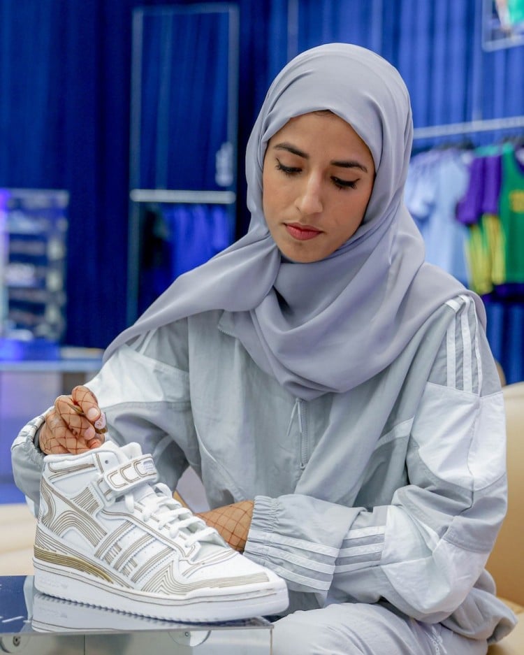 Azra Khamissa, the hand behind Adidas Henna-Patterned Sneakers